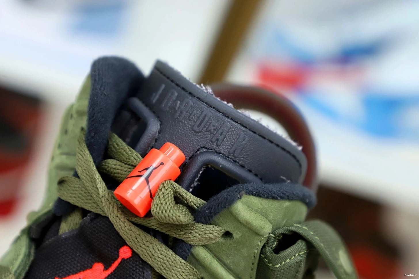 SCOTT X JORDAN TRAVIS 6 'OLIVE' AIR RETRO 1019